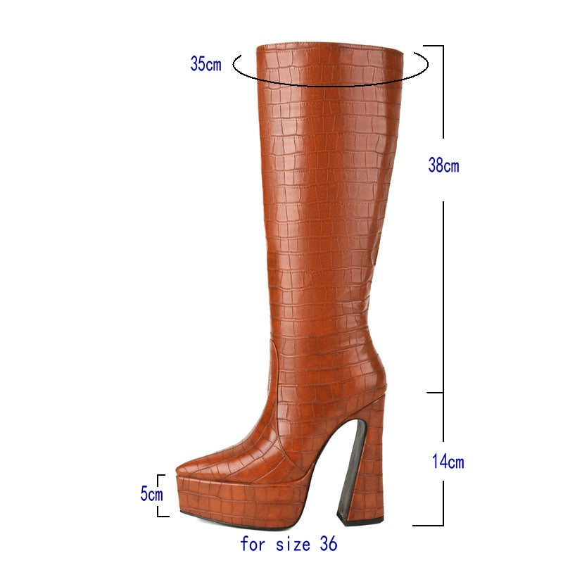 Women Knee High Boots Newgew