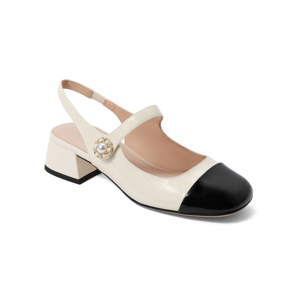 Mary Jane Genuine Leather Flats Newgew