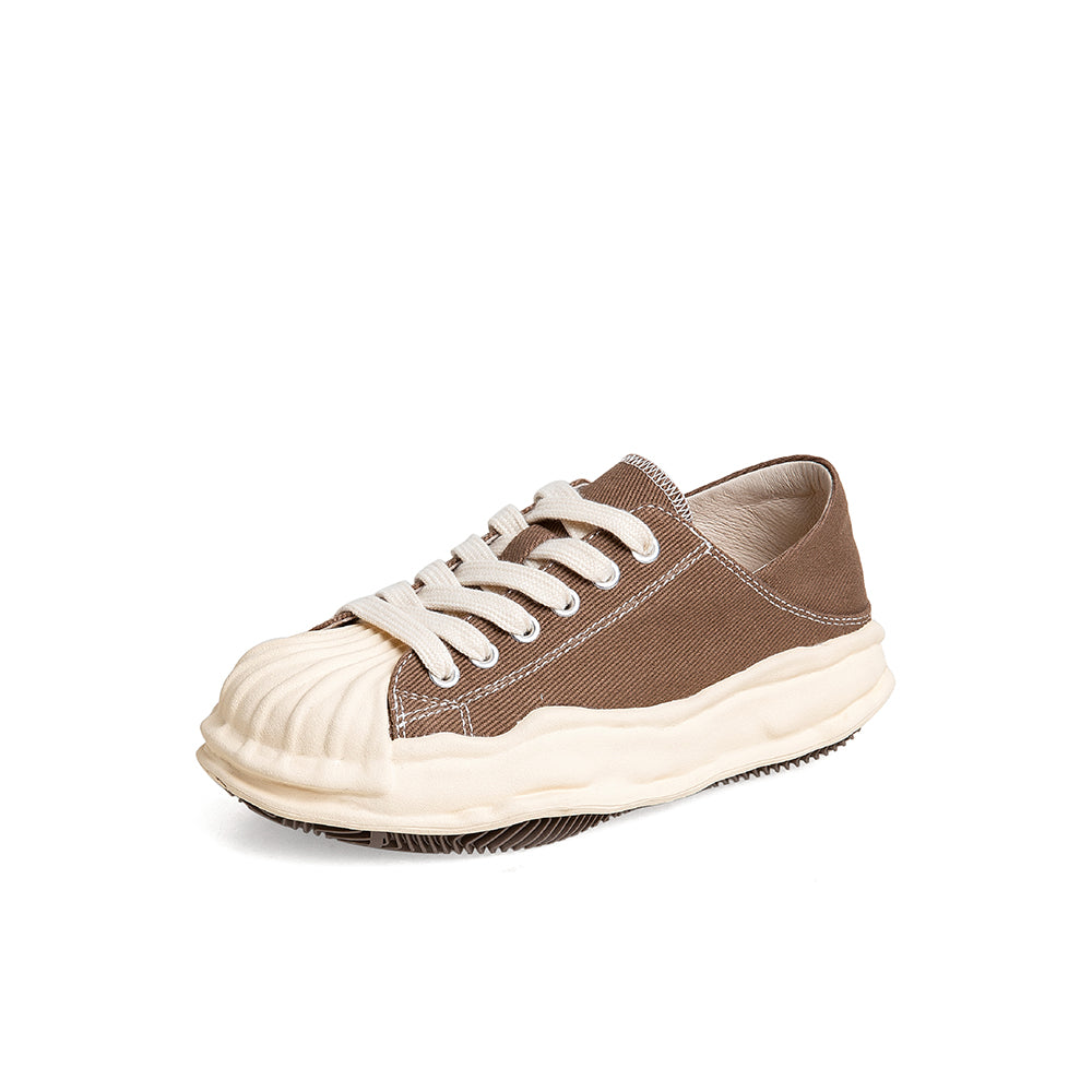 Minimalist Lace-up Front Canvas Shoes Newgew