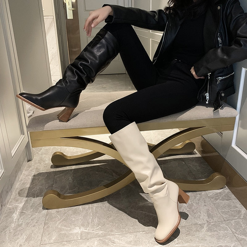 2023 Women Leather Boots Newgew