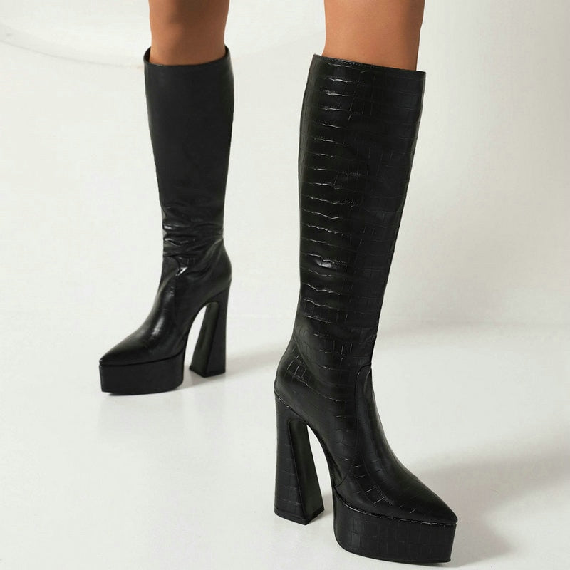 Women Knee High Boots Newgew