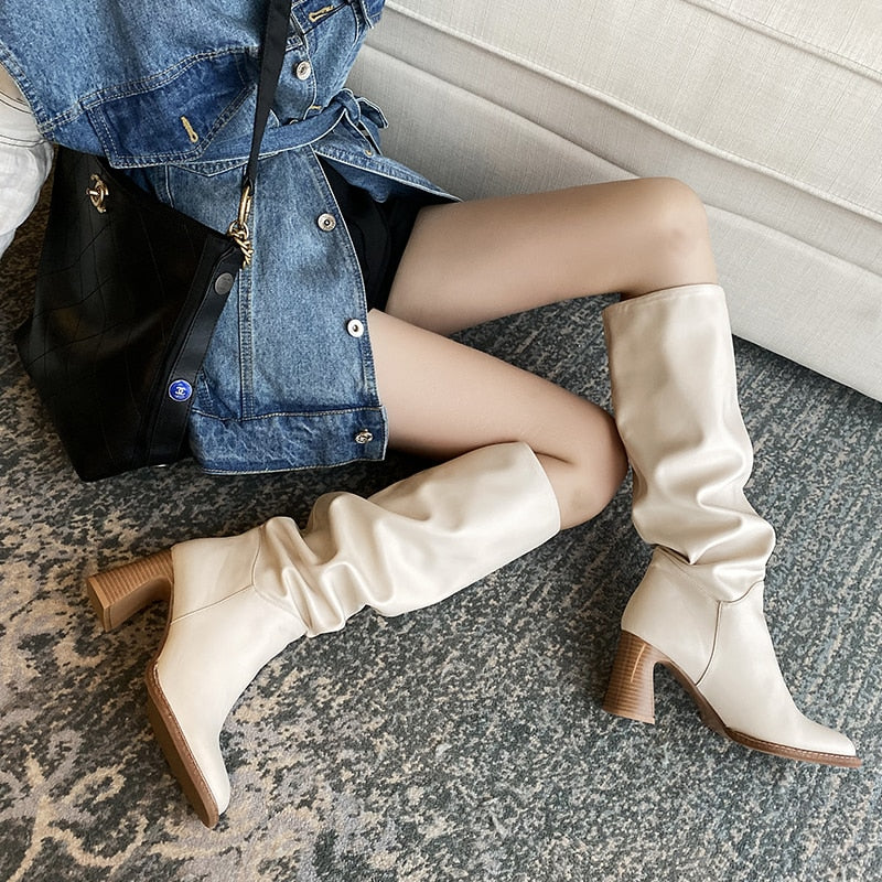 2023 Women Leather Boots Newgew