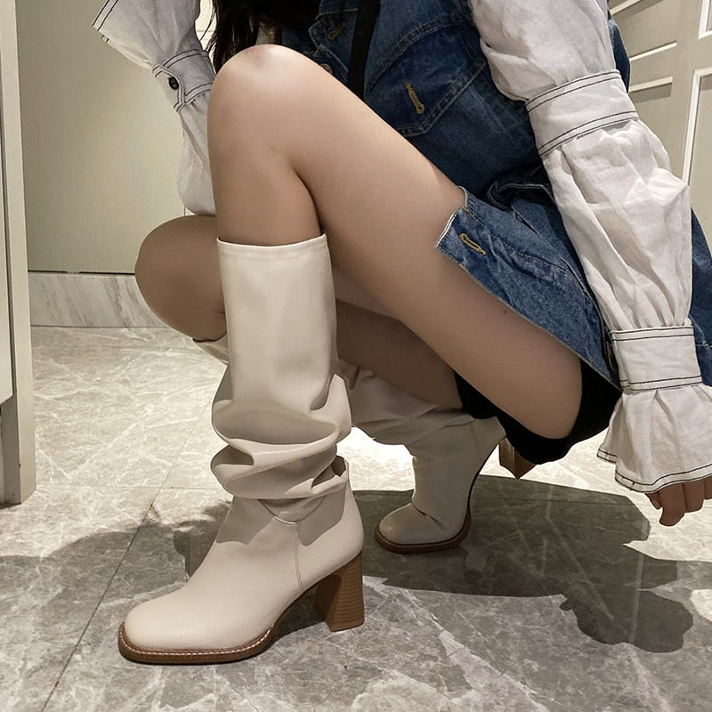 2023 Women Leather Boots Newgew