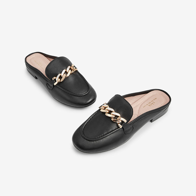 Square Heel Mules Newgew