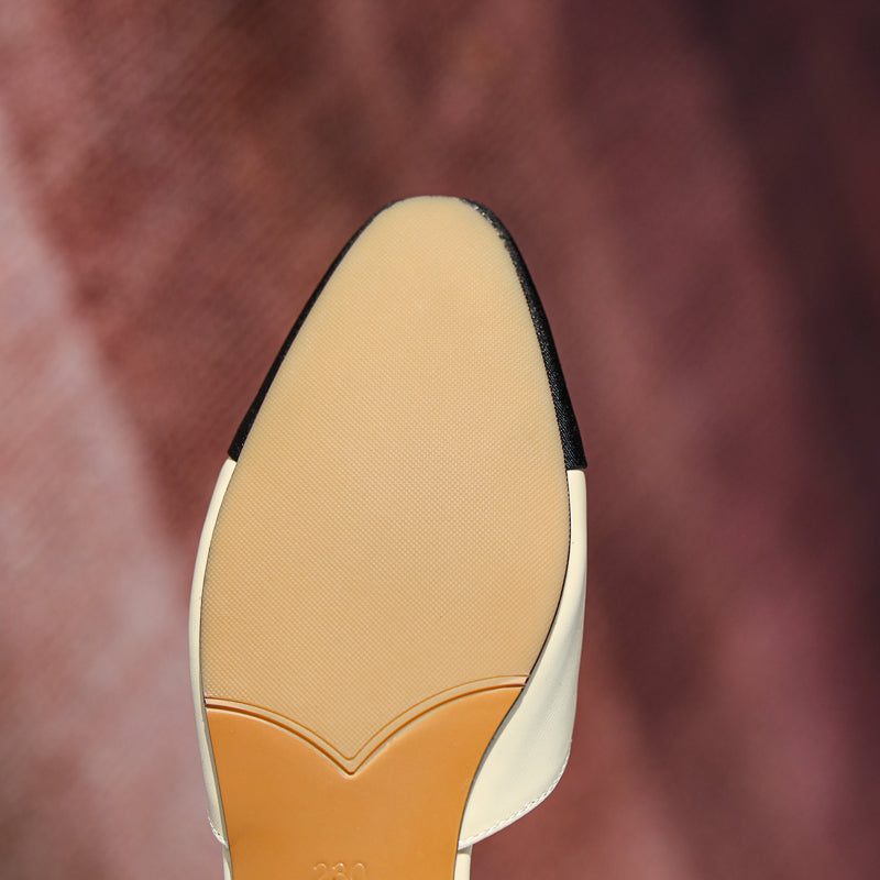 Amy Cap Toe Bowknot Sling back Flats Newgew