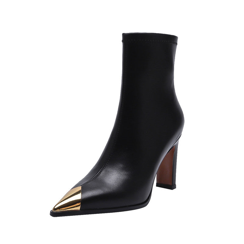 Fable Cap Toe Boots Black NEW GEW