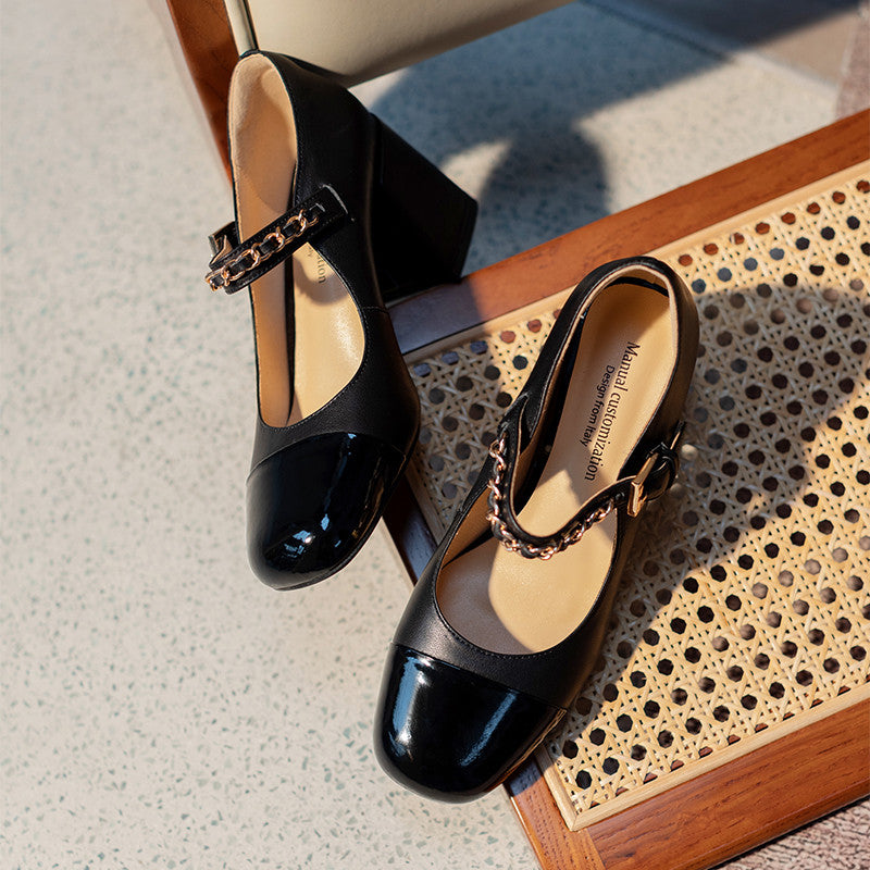 Zoe Chunky Heel Mary Janes Newgew