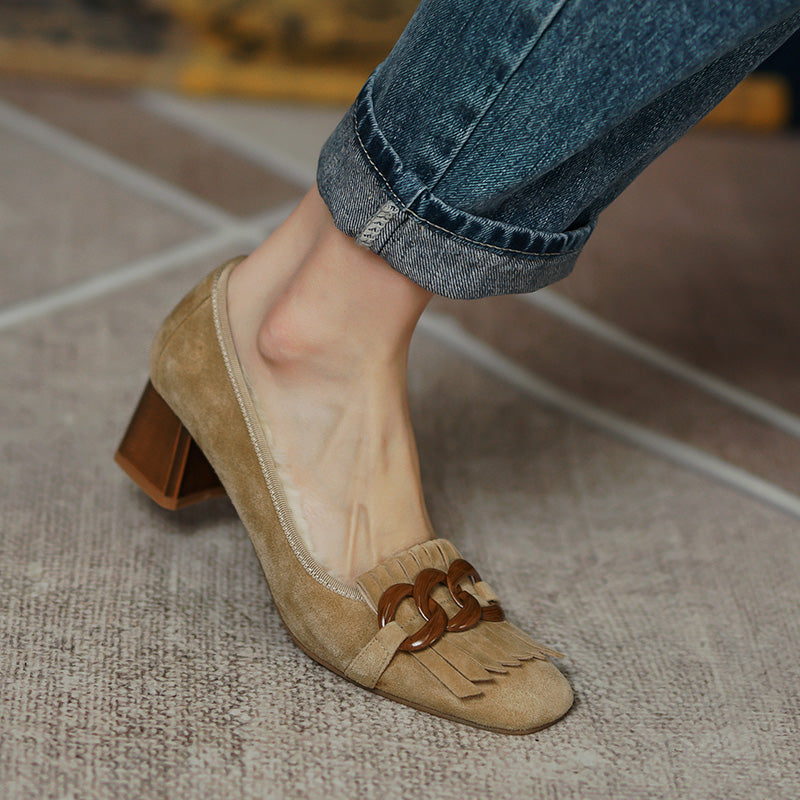 Irina Winter Low Heel Loafers Newgew