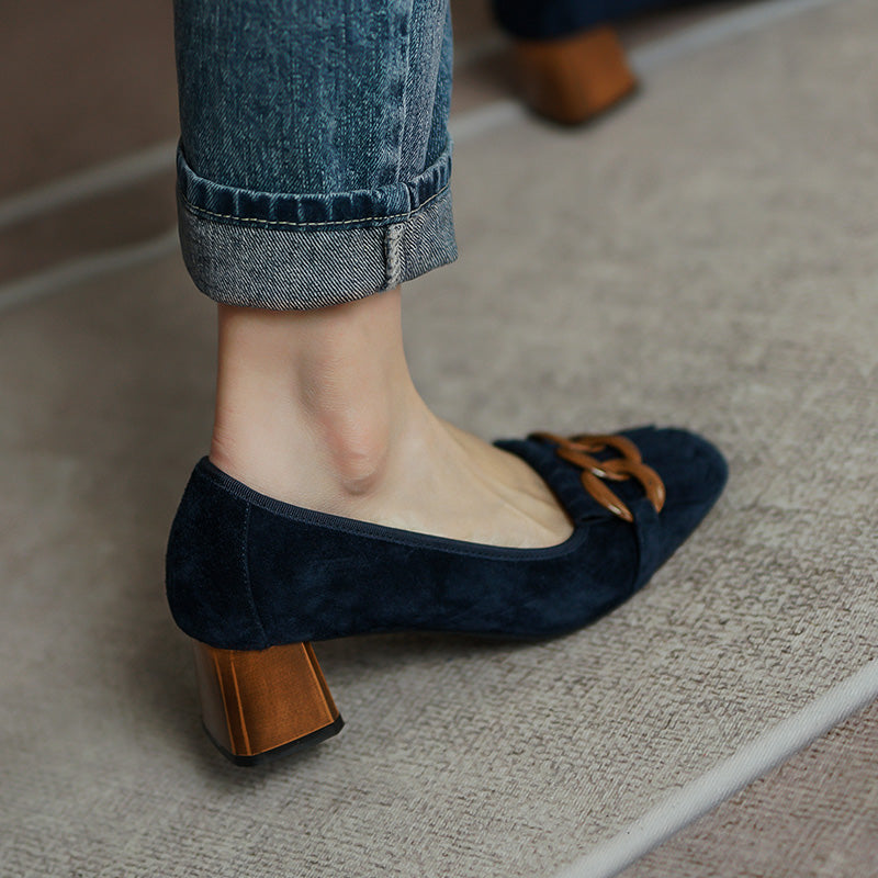 Irina Winter Low Heel Loafers Newgew