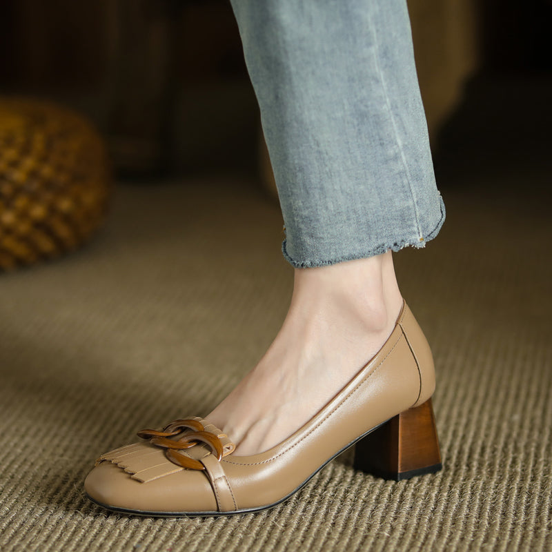 Nastya Low Heel Loafers Newgew