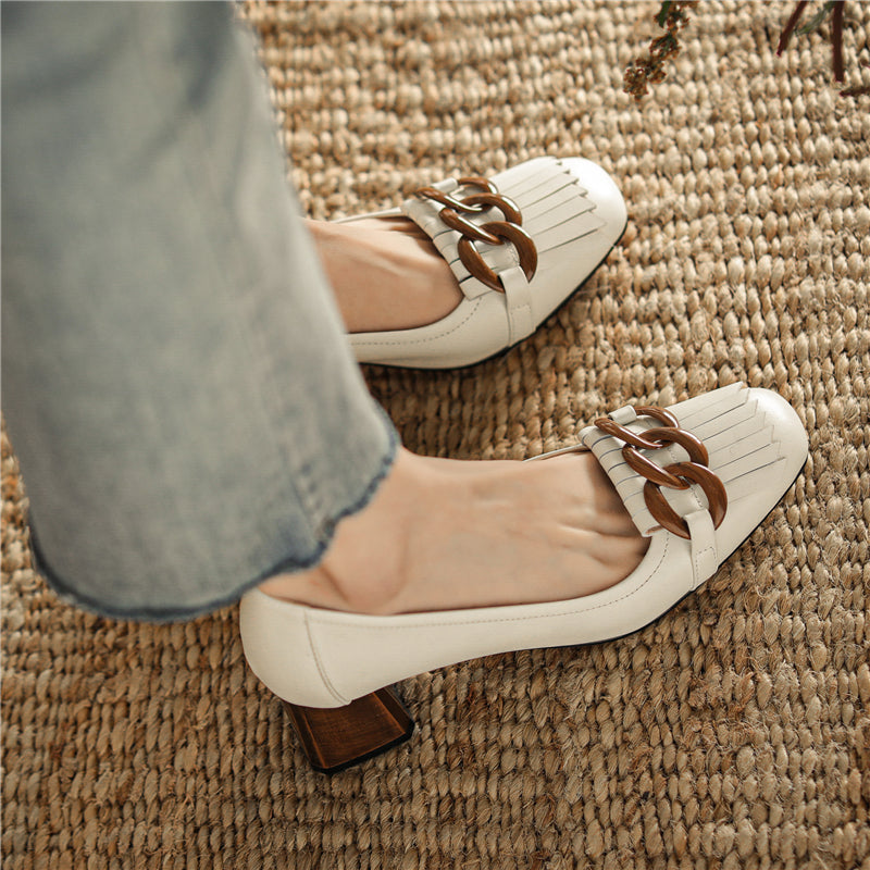 Nastya Low Heel Loafers Newgew
