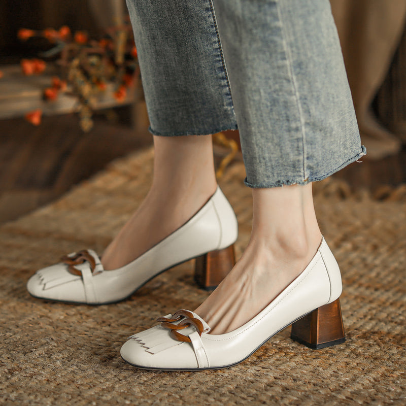 Nastya Low Heel Loafers Newgew