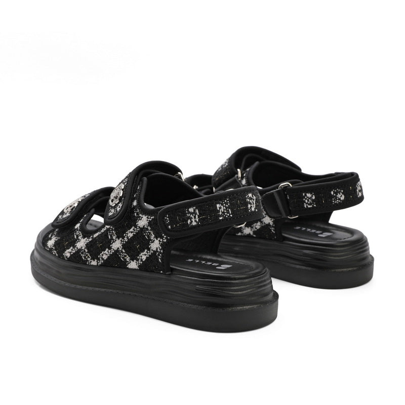 Tweed Sandals Newgew
