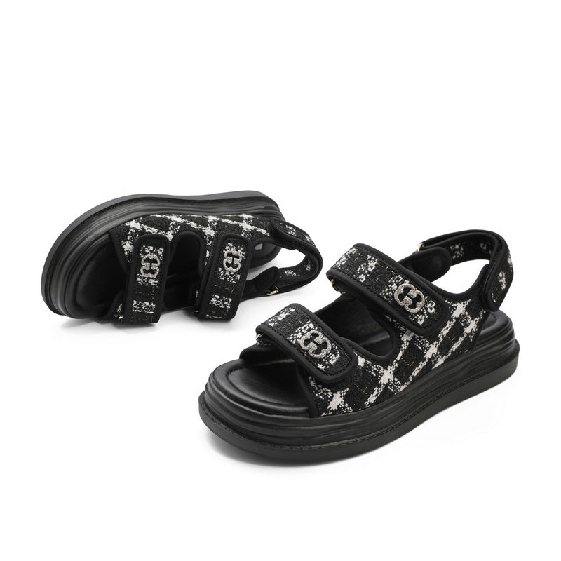 Tweed Sandals Newgew