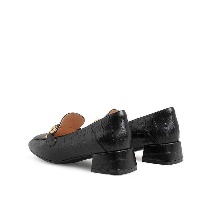 Chunky Heel Retro Commuter Loafers Newgew