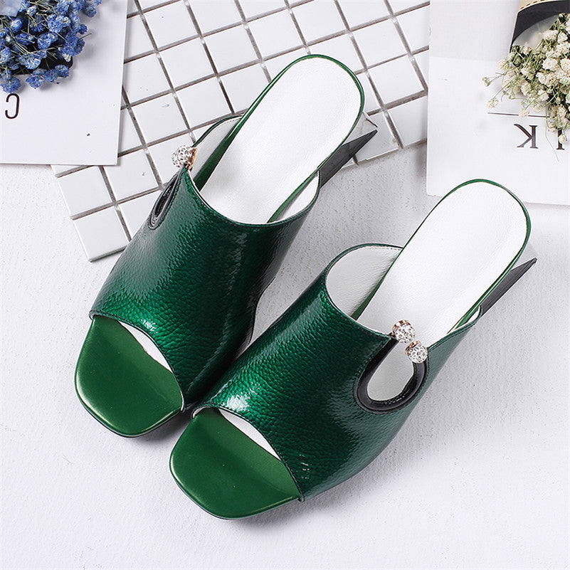 Handmade Gladiator Slides Sandals Heels Newgew
