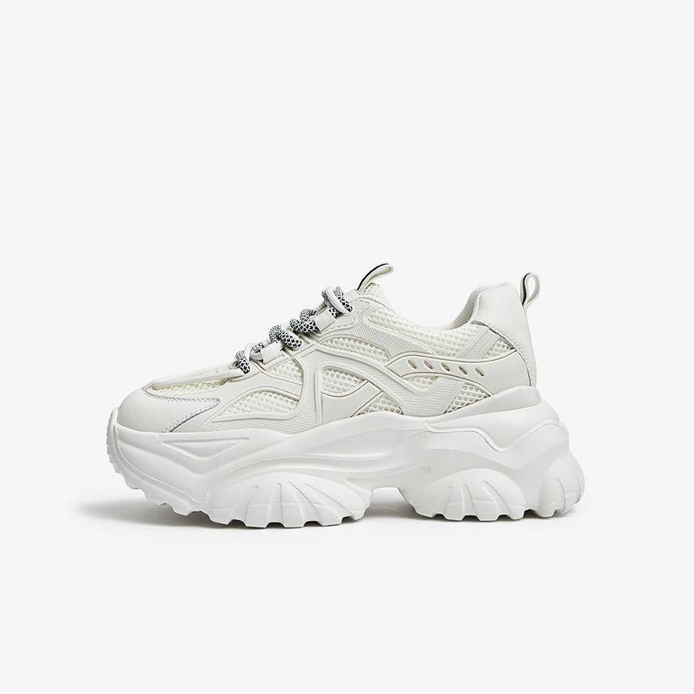 Front Lace-up Thick-soled Sneakers Newgew