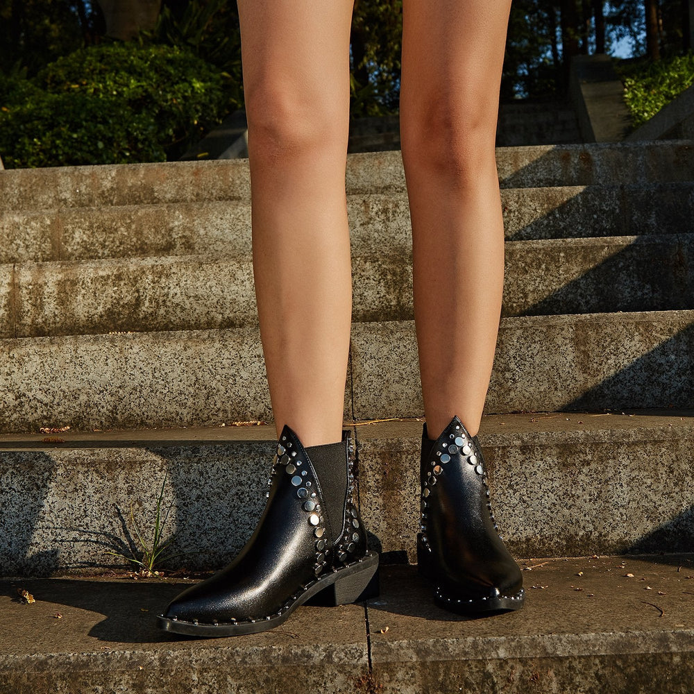 Stud Deatail Chelsea Boots Newgew