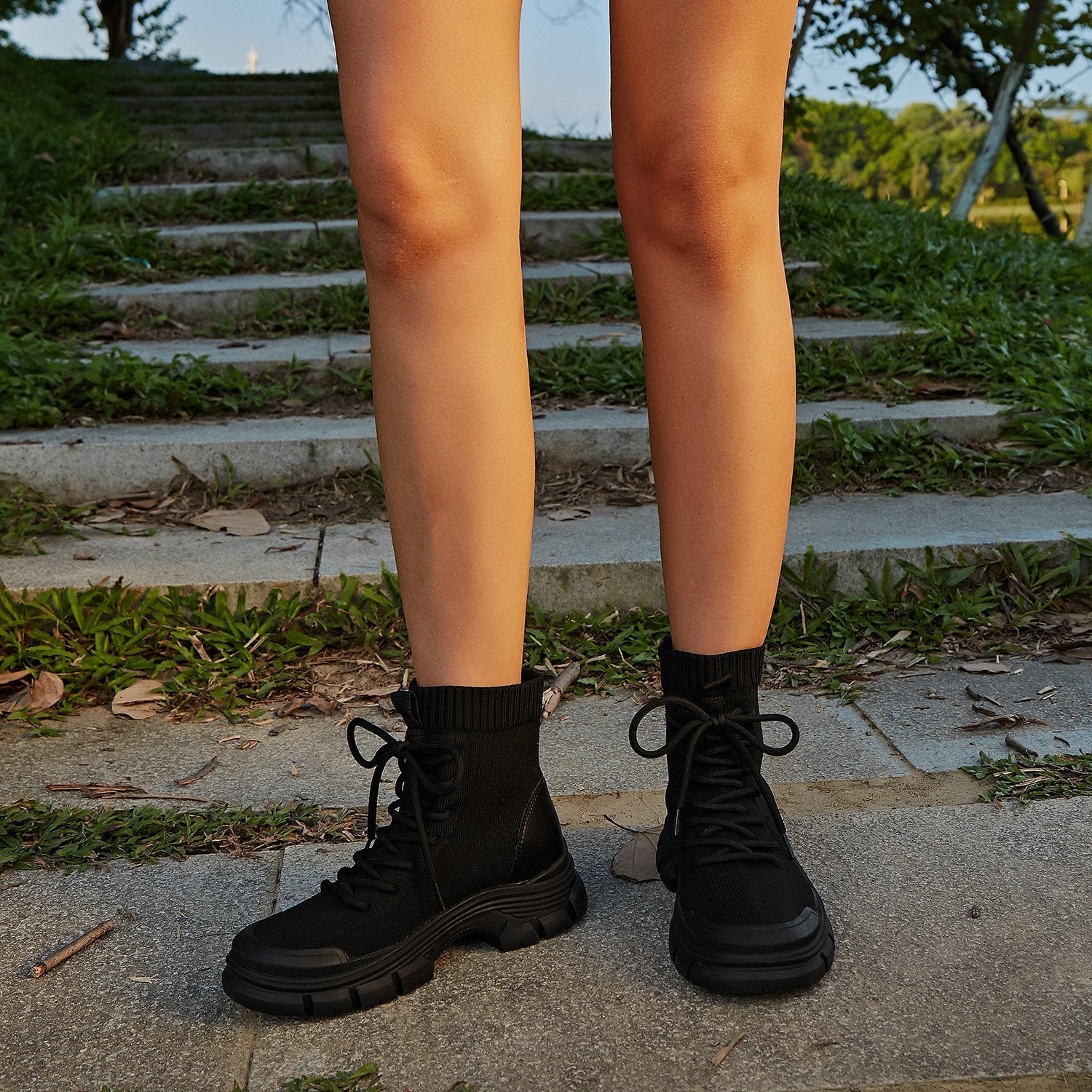 Sport Lace Up Boots Newgew