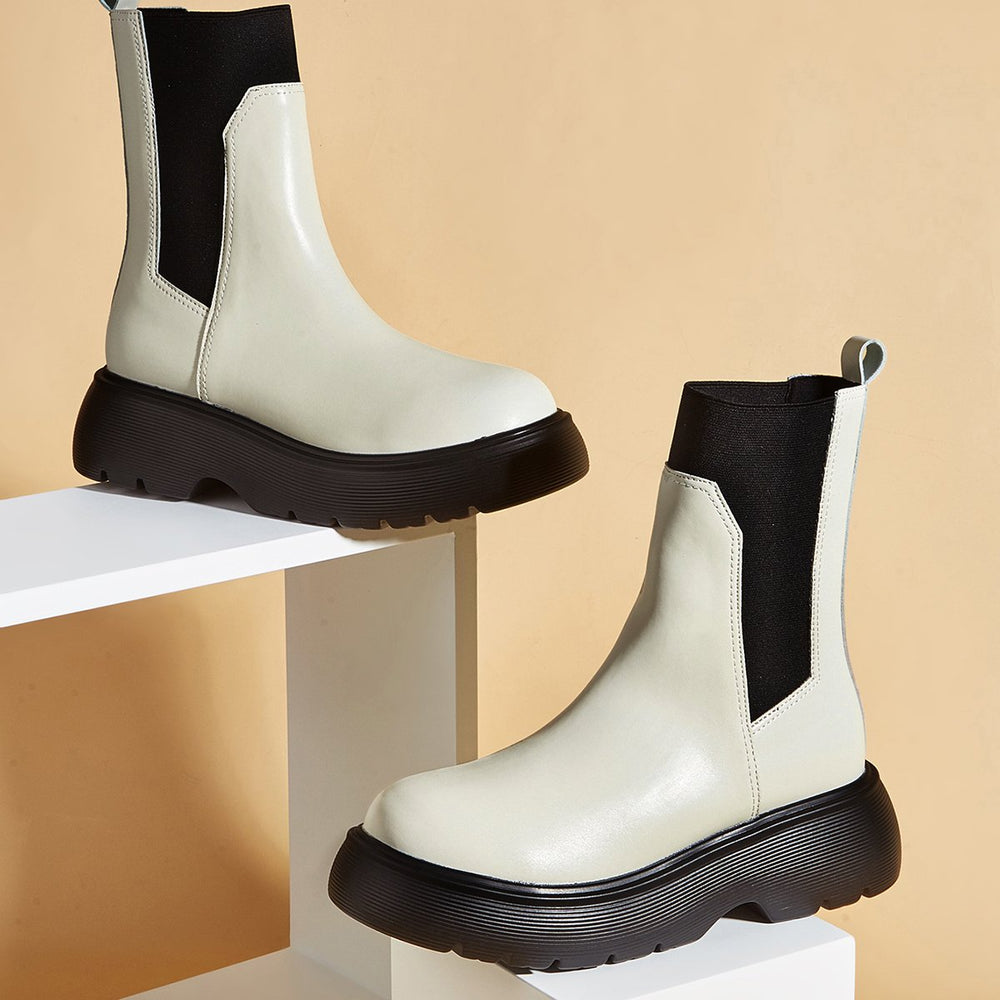 Thick-soled British Style Martin Boots Newgew