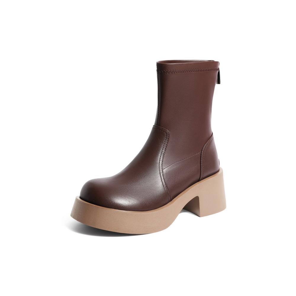 Zipper Minimalism Boots Newgew