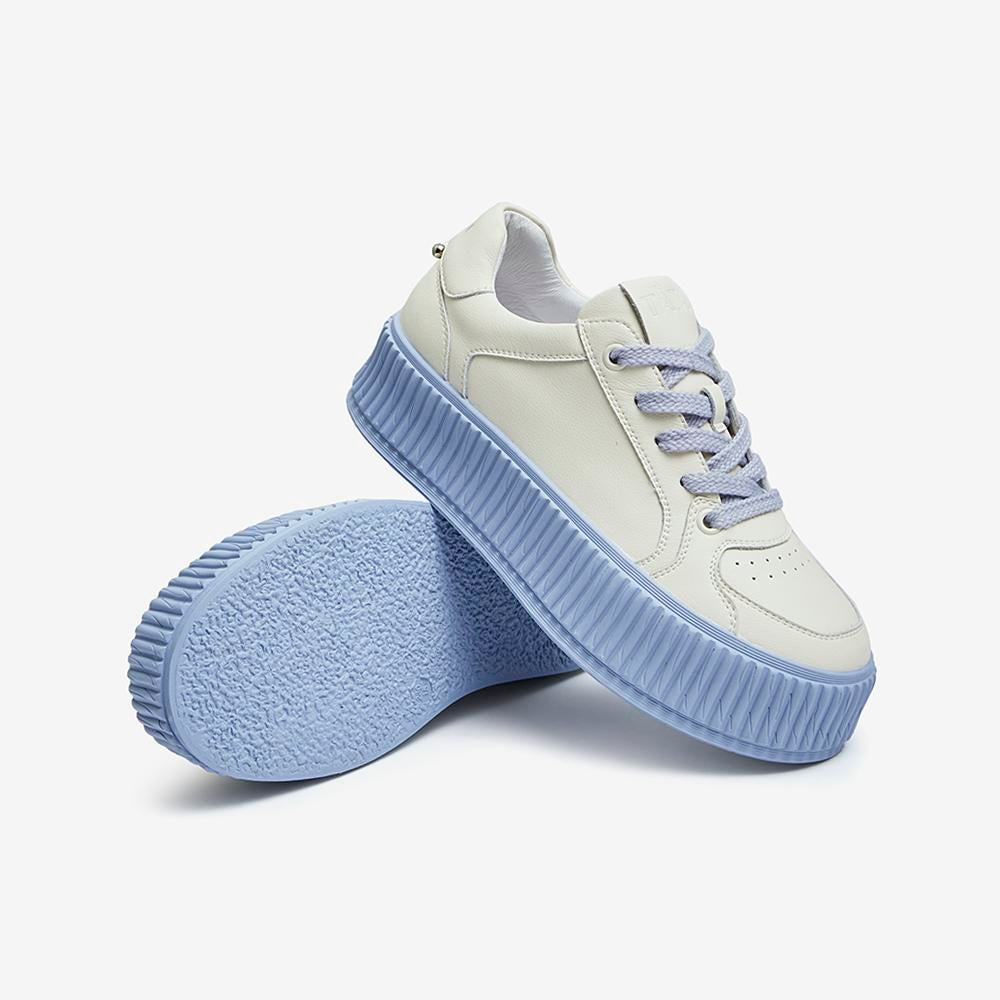 Front Lace-up Colorful Thick-soled Sneakers Newgew