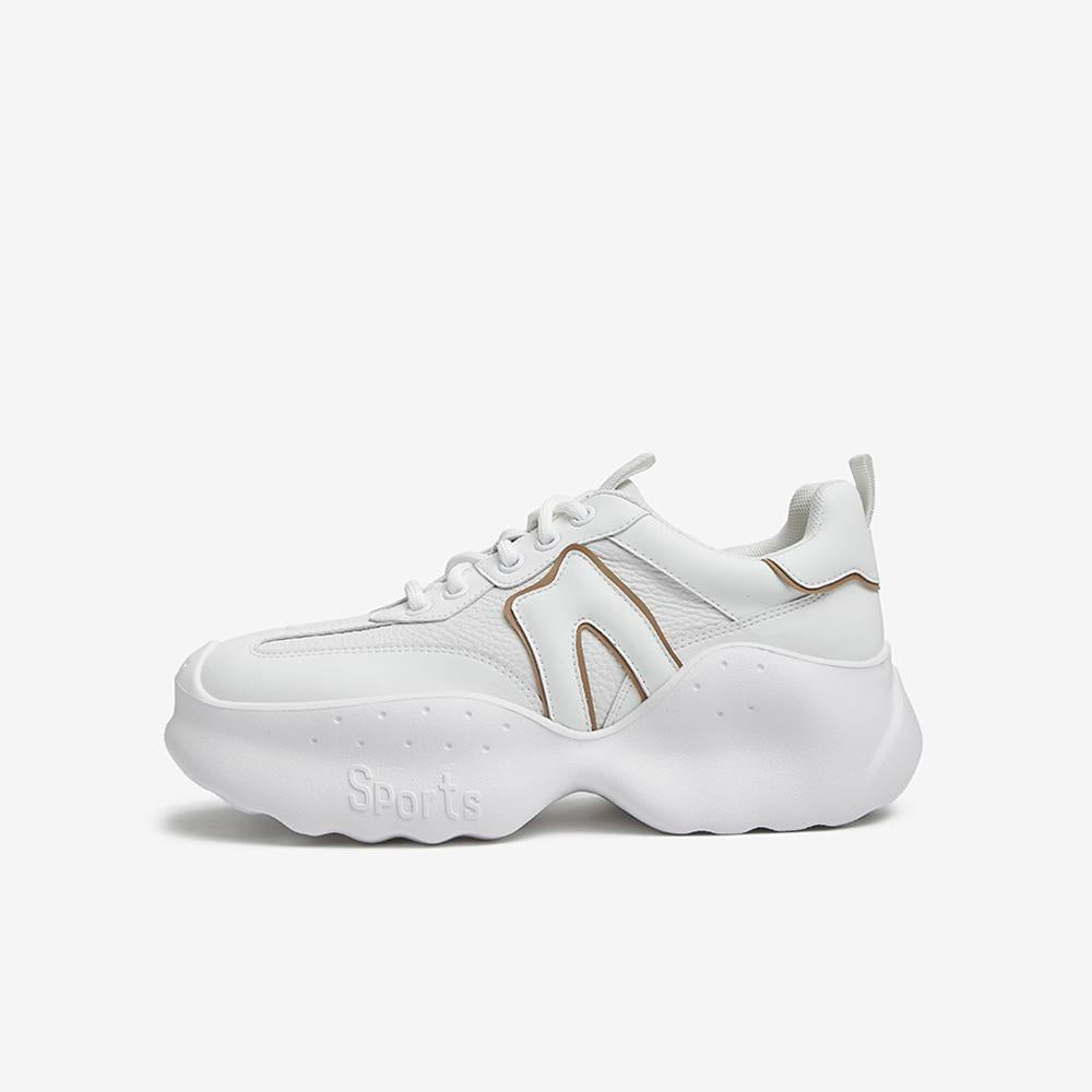 Front Lace-up Platform Sneakers Newgew