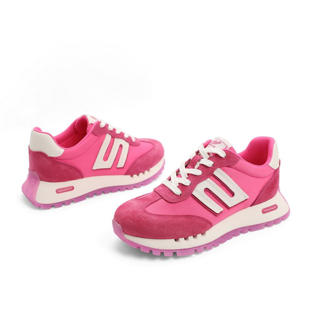 Front Lace-up Retro Color Block Sneakers Newgew
