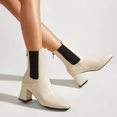 Chunky Heel Short Boots Newgew