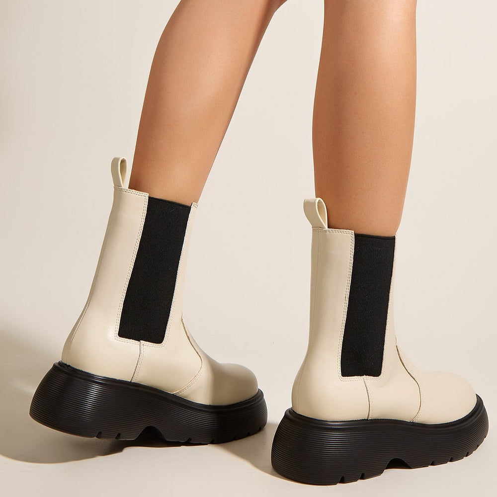 Thick-soled British Style Chelsea Boots Newgew