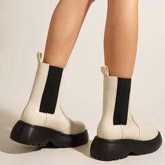 Thick-soled British Style Chelsea Boots Newgew