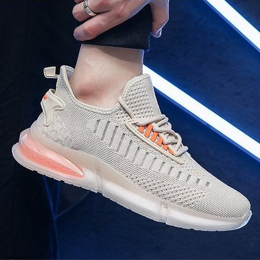 Minimalist Lace-up Front Knit Running Shoes Newgew
