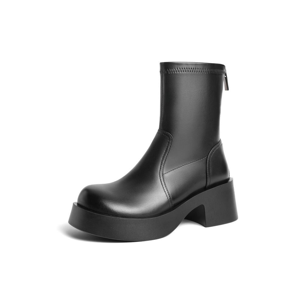 Zipper Minimalism Boots Newgew