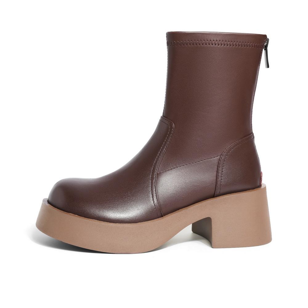 Zipper Minimalism Boots Newgew