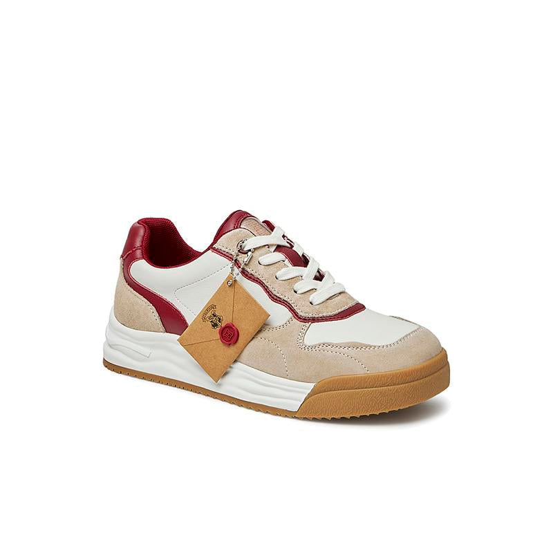 Front Lace-up Clashing Casual Sneakers Newgew