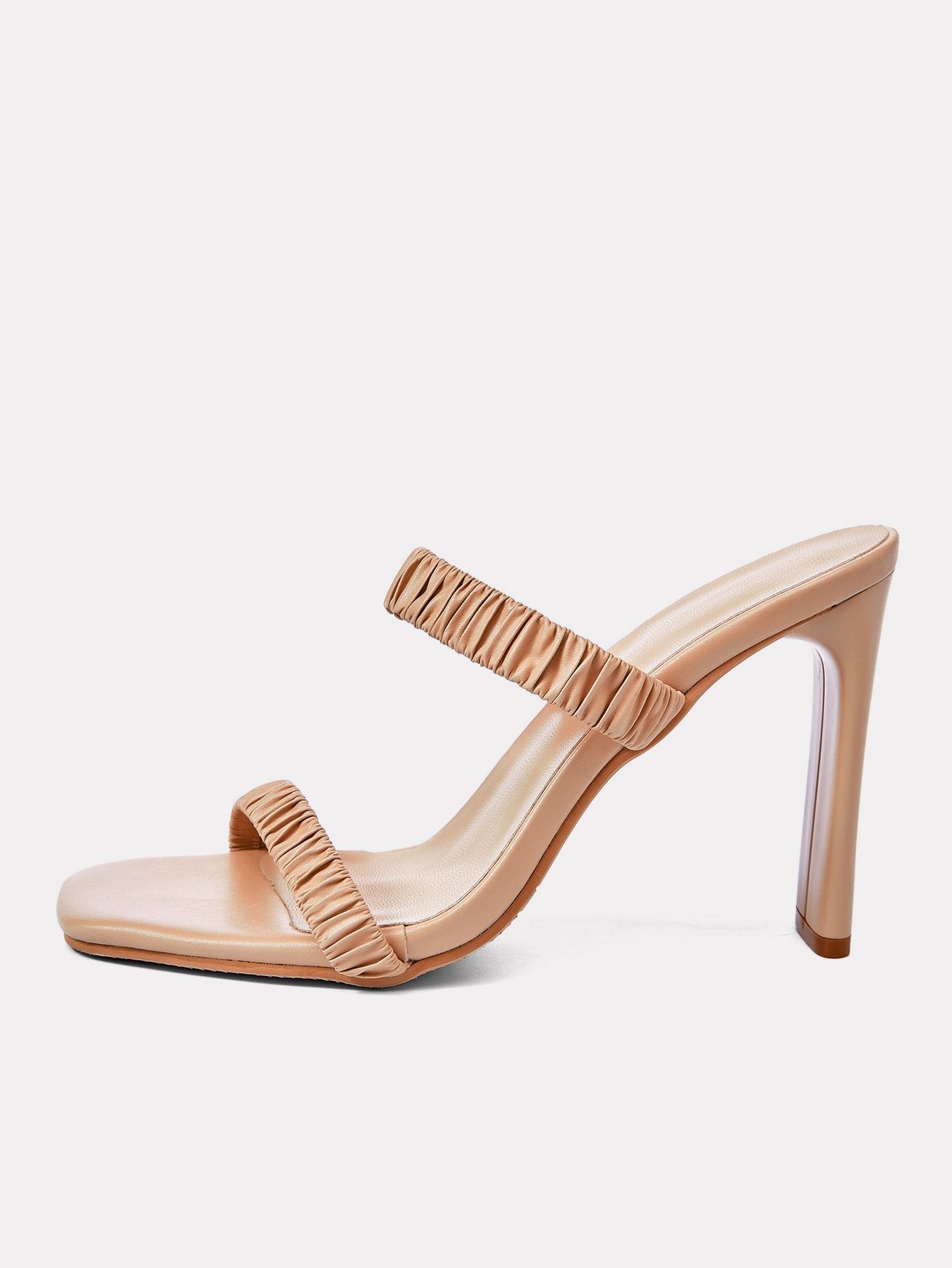 Two Ruched High-heeled Sandals Newgew