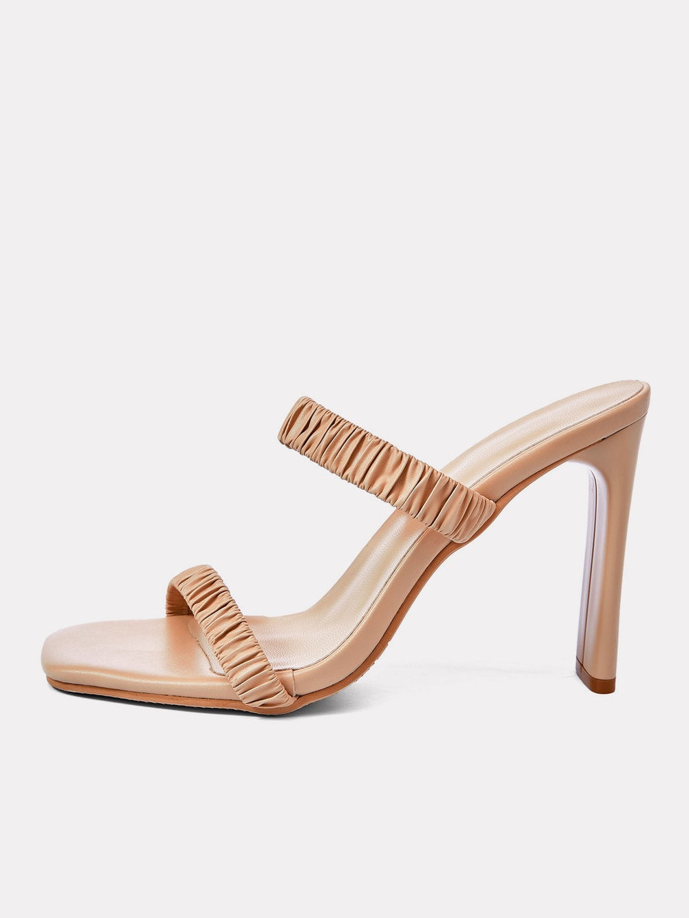 Two Ruched High-heeled Sandals Newgew