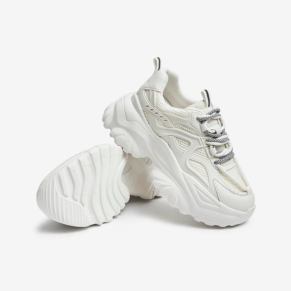 Front Lace-up Thick-soled Sneakers Newgew