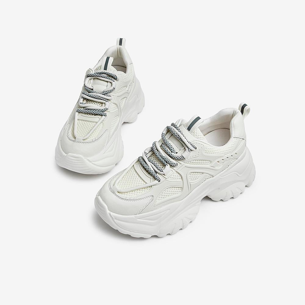 Front Lace-up Thick-soled Sneakers Newgew
