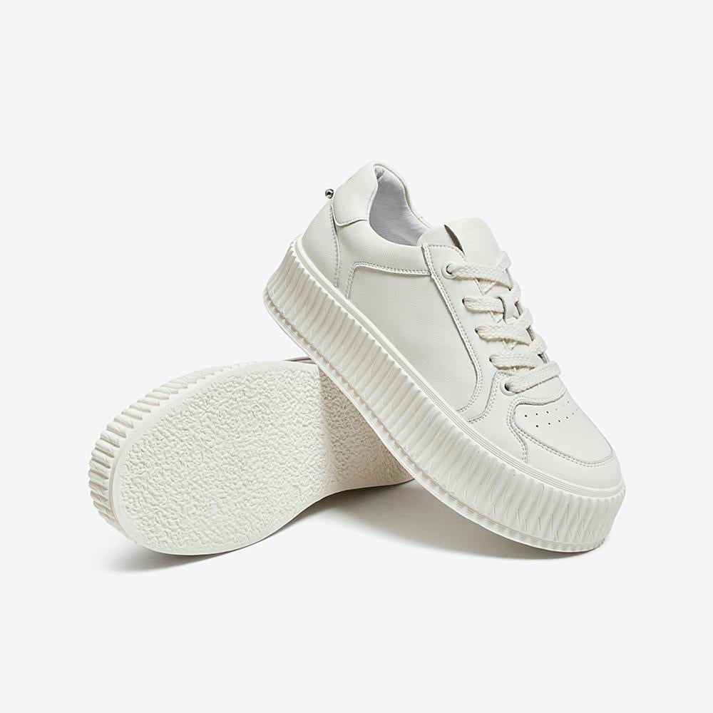 Front Lace-up Colorful Thick-soled Sneakers Newgew