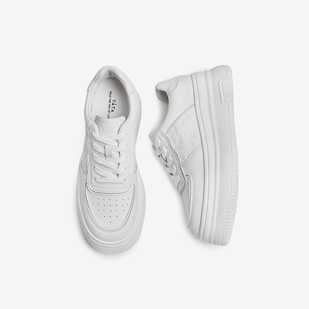 Minimalist Front Lace-up Casual Sneakers Newgew