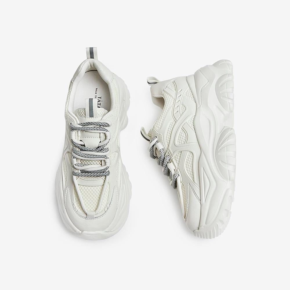 Front Lace-up Thick-soled Sneakers Newgew