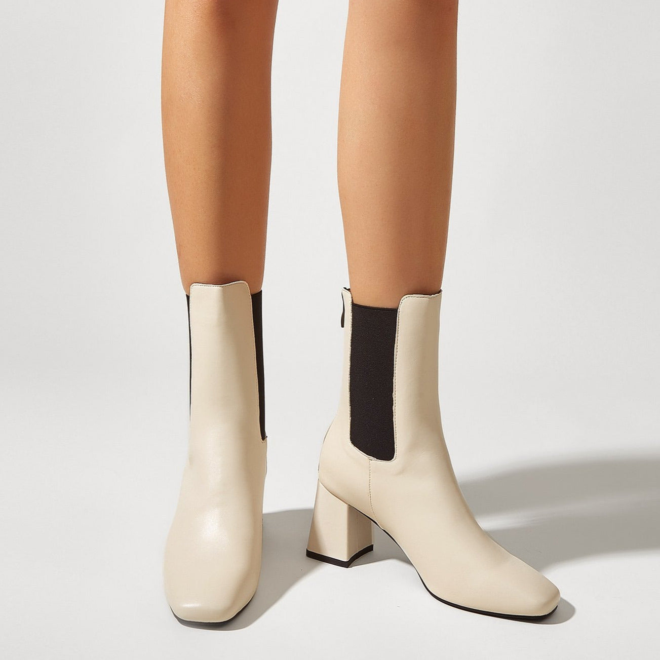 Chunky Heel Short Boots Newgew
