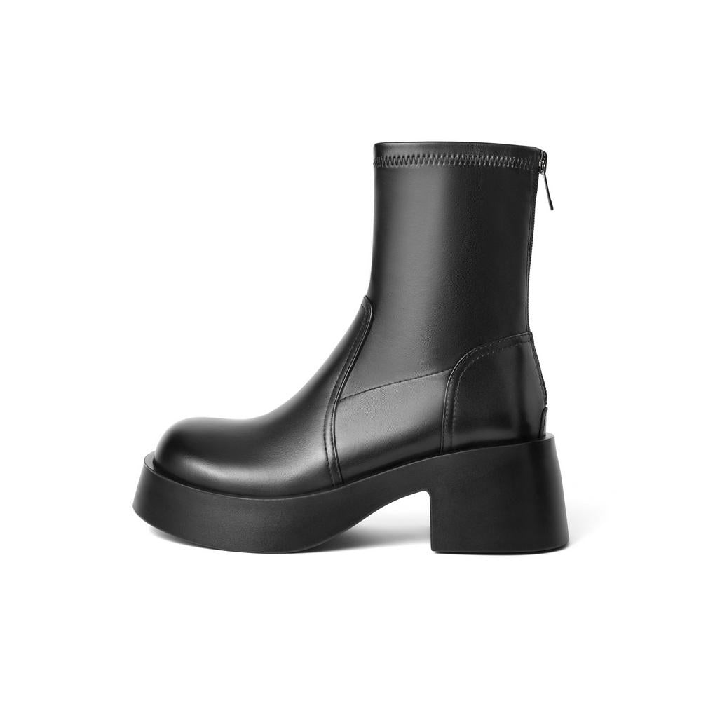 Zipper Minimalism Boots Newgew