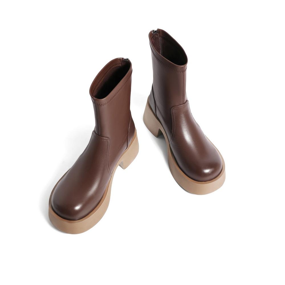 Zipper Minimalism Boots Newgew