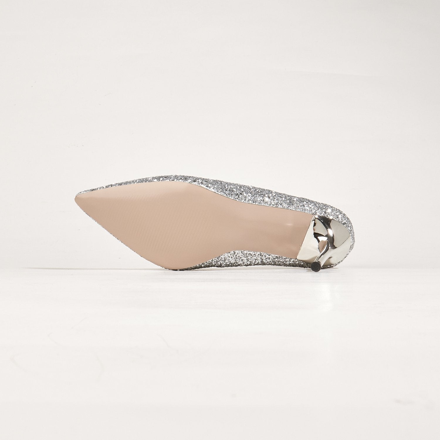 Sequin Decor Point Toe Stiletto Heeled Court Pumps Newgew