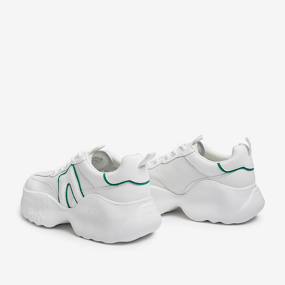 Front Lace-up Platform Sneakers Newgew