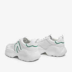 Front Lace-up Platform Sneakers Newgew