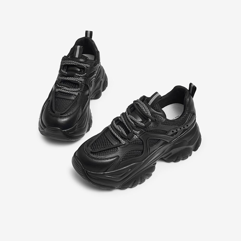 Front Lace-up Thick-soled Sneakers Newgew
