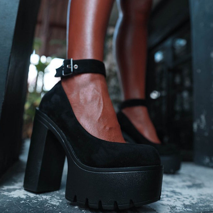 Waterproof Platform Thick High Heels Newgew